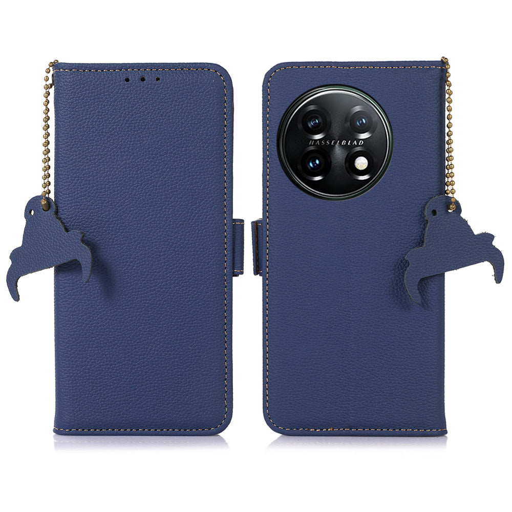 Shockproof Case for OnePlus 11 5G Genuine Leather Phone Case RFID Blocking Wallet Phone Cover with Stand Shockproof Case for OnePlus 11 5G Genuine Leather Phone Case RFID Blocking Wallet Phone Cover with Stand